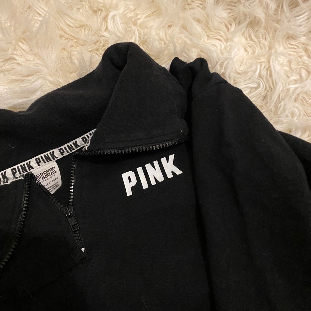 Pink quarter zip hoodie